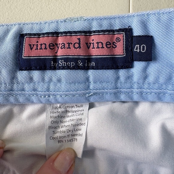 Vineyard Vines Men’s Club Short Light Blue Size 40 Preppy Beach Cotton Summer - Picture 3 of 12